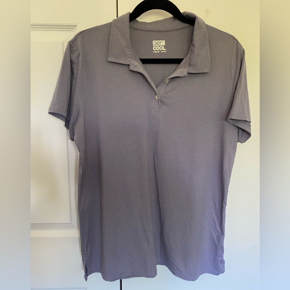 32 Degrees Cool Gray Polo Shirt